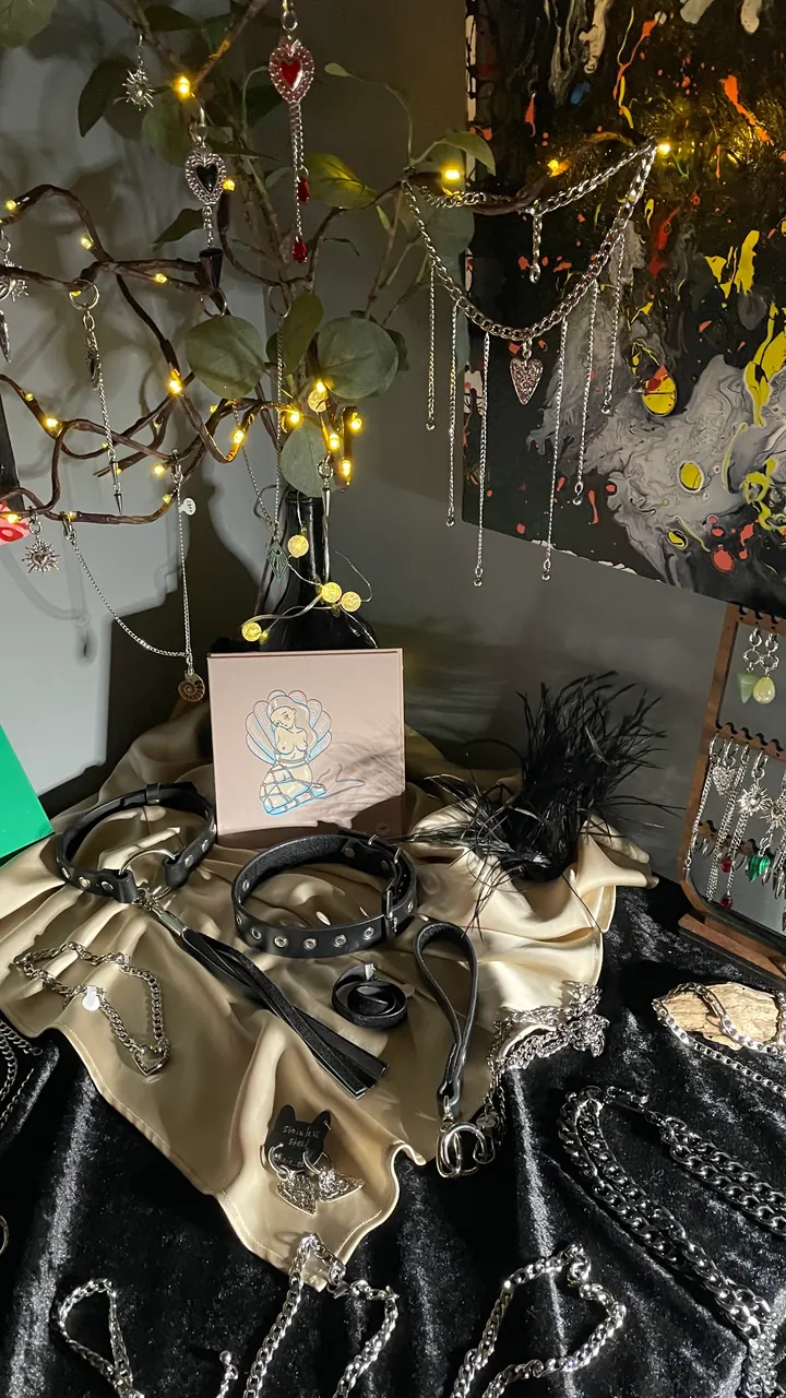 Jewelry and accessories on display
